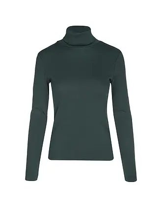 S.OLIVER | Pull à col roulé | dunkelgrün